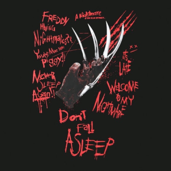 A Nightmare On Elm Street Freddy Krueger Halloween Graphic Tee - Picture 2 of 2